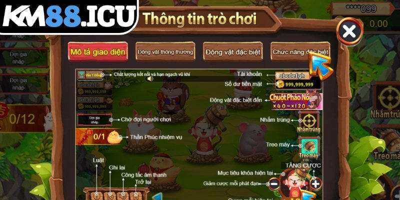 Gõ Búa Phát Tài KM88 - Update Luật, Tính Năng Và Kinh Nghiệm 1 Luật chơi game bắn cá Gõ Búa Phát Tài KM88